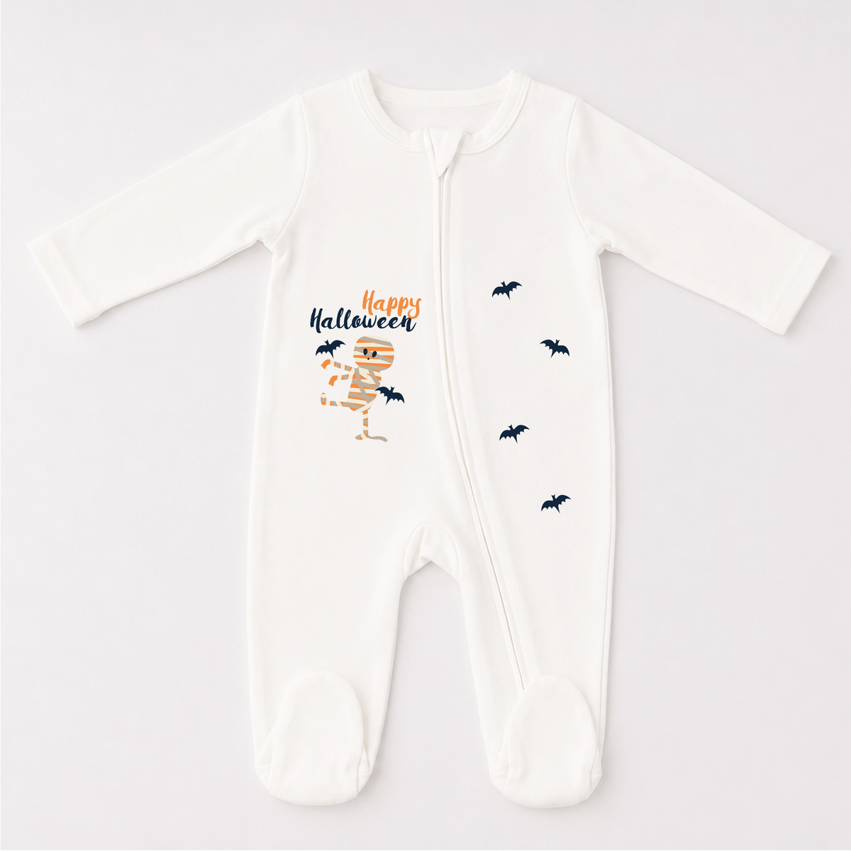 Zonaeffe - Tutina con mummia di Halloween - col. panna - Unisex