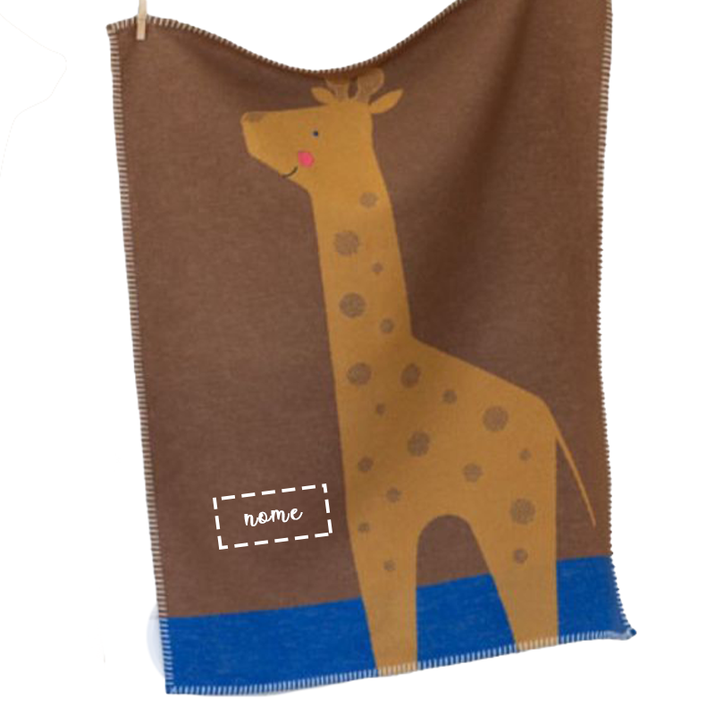 Loussiesd - Coperta in pile con giraffa e Sherpa, per bambini, ragazzi, adulti, motivo geometrico colorato a righe, coperta in peluche, per divano letto, 150 x 150 cm Loussiesd - Coperta in pile con giraffa e Sherpa, per bambini, ragazzi, adulti, motivo geometrico colorato a righe, coperta in peluche, per divano letto, 150 x 150 cm